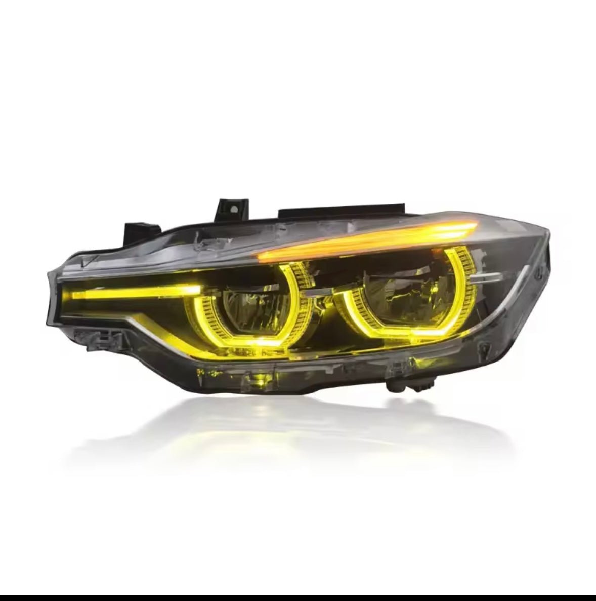 BMW F30 Ikon Yellow/White DRL Headlights LED - BeamerFreak